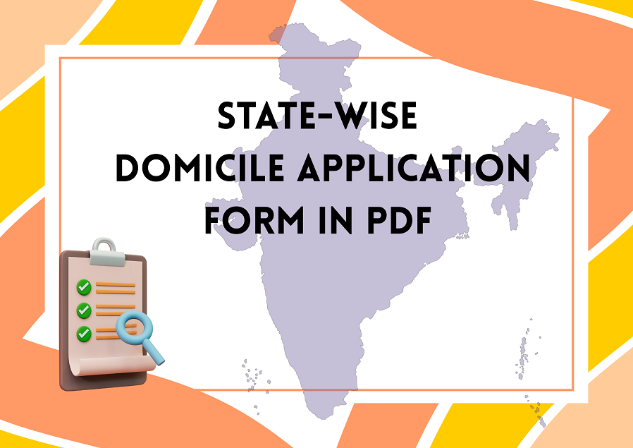 State wise domicile application form