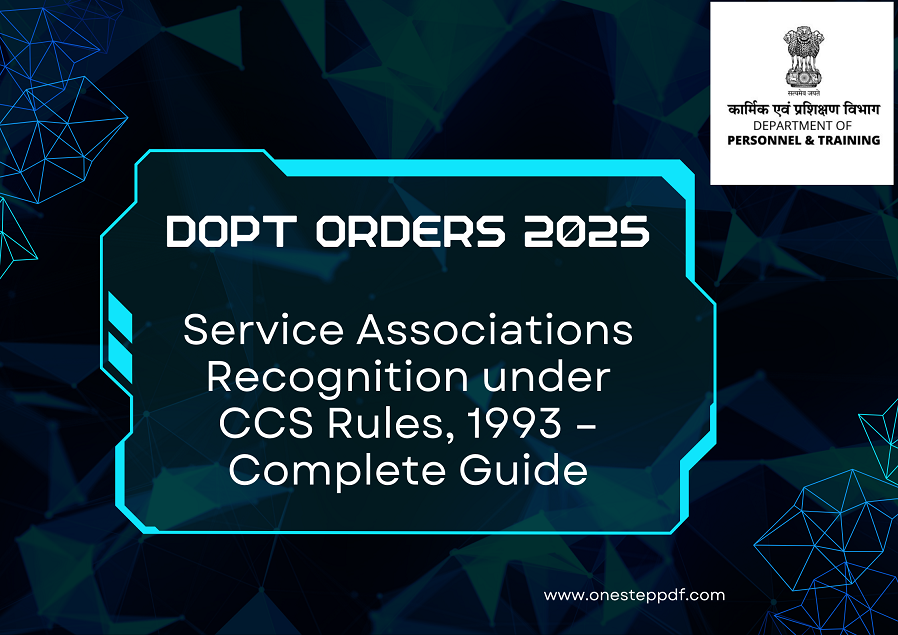 Service Associations Recognition under CCS Rules, 1993 – Complete Guide